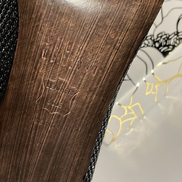 Stuart Weitzman Pinot Evening Pump Black Fabric shoes size 6 - Picture 8 of 9